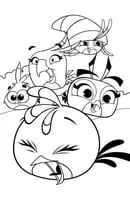 Angry Birds kleurplaat 18